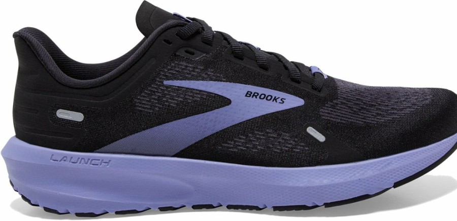 Footwear * | Brooks Women'S Launch 9 (060 Black/Ebony/Purple)