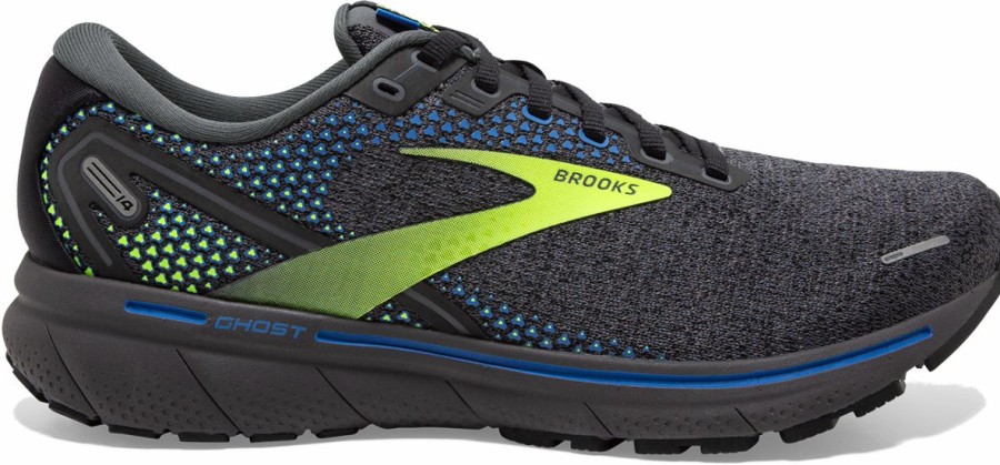 Footwear * | Brooks Men'S Ghost 14 (069 Black/Blue/Nightlife)