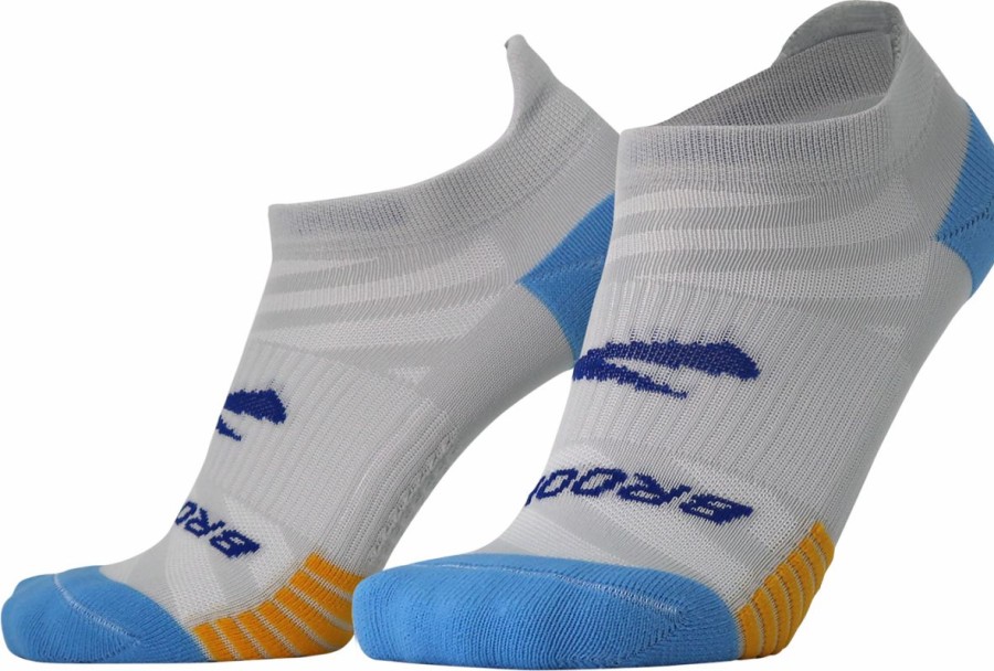 Socks * | Brooks Ghost Lite No Show Sock 2-Pack (435 Blue/Peacoat & Light Grey/Blue)