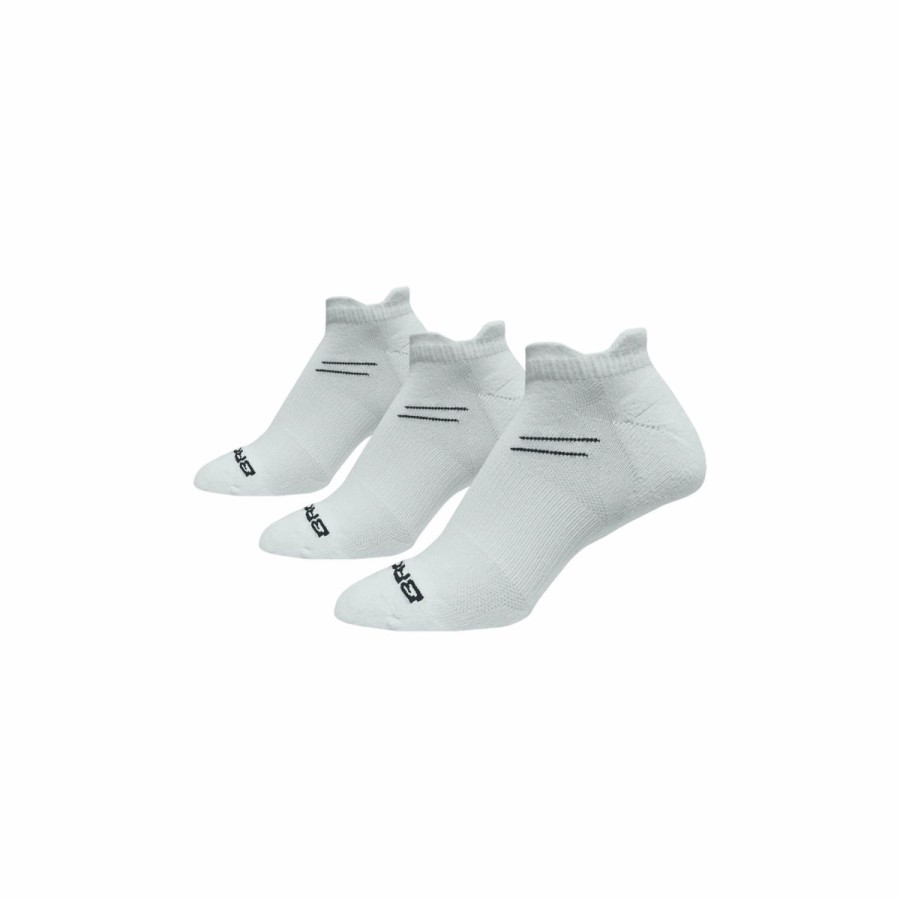 Socks * | Brooks Run-In 3-Pack Socks (100 White)