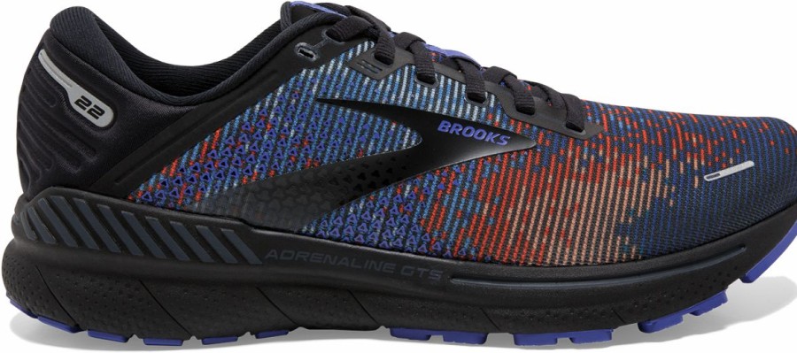 Footwear * | Brooks Men'S Adrenaline Gts 22 "Pixel Pack" (041 Royal Blue/Black/Grey)