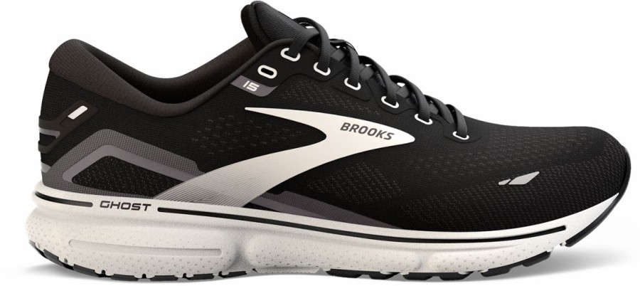 Footwear * | Brooks Women'S Ghost 15 (012 Black/Blackened Pearl/White)