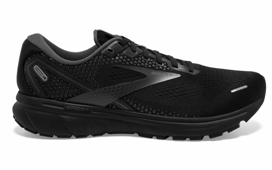 Footwear * | Brooks Men'S Ghost 14 2E Wide (020 Black/Black/Ebony)