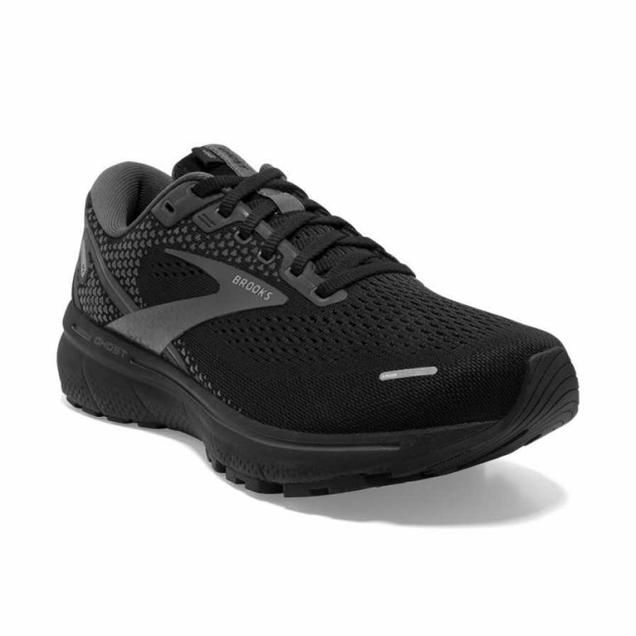 Footwear * | Brooks Men'S Ghost 14 2E Wide (020 Black/Black/Ebony)