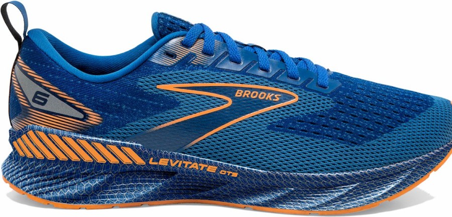 Footwear * | Brooks Men'S Levitate Gts 6 (405 Classic Blue/Orange)