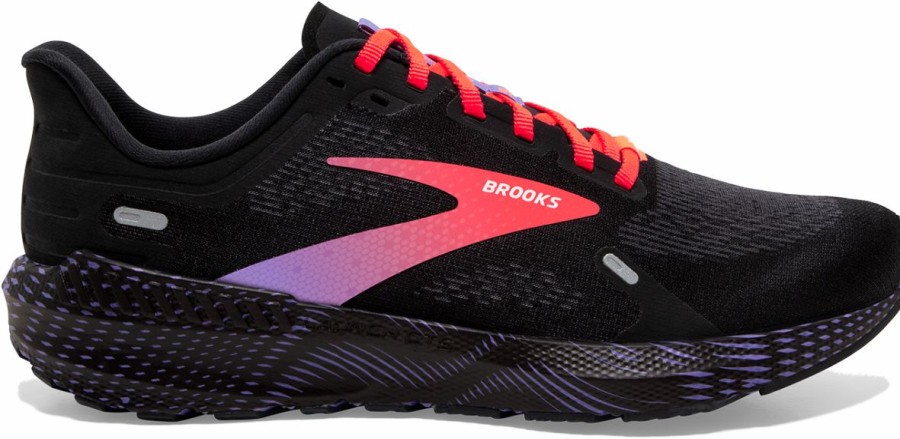 Footwear * | Brooks Women'S Launch Gts 9 (026 Black/Coral/Purple)