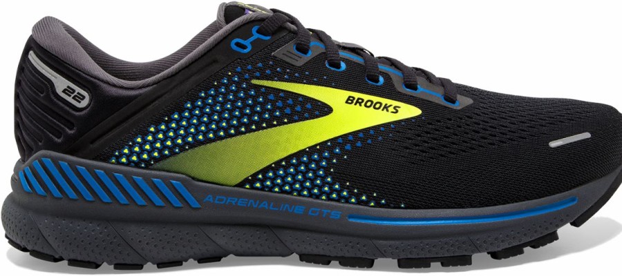 Footwear * | Brooks Men'S Adrenaline Gts 22 (069 Black/Blue/Nightlife)