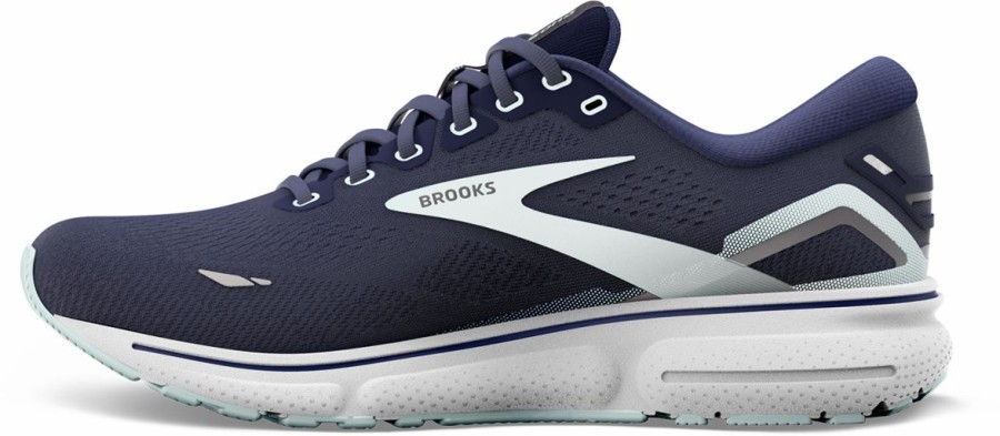 Footwear * | Brooks Women'S Ghost 15 Wide (450 Peacoat/Pearl/Salt Air)