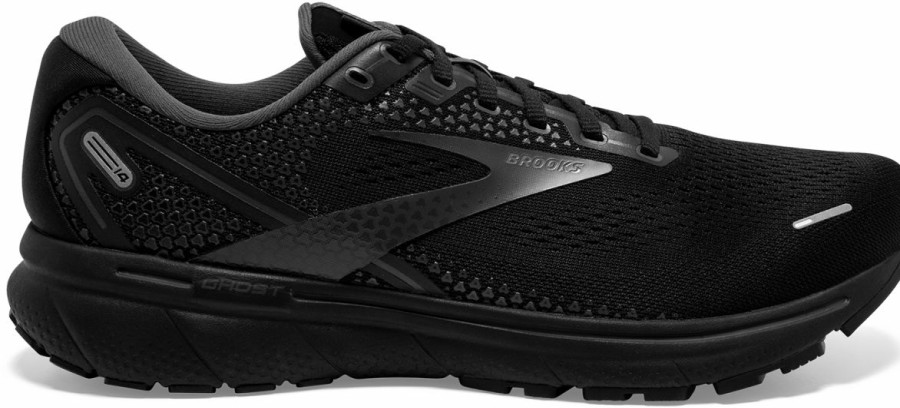 Footwear * | Brooks Men'S Ghost 14 (020 Black/Black/Ebony)