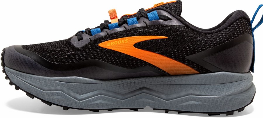 Footwear * | Brooks Men'S Caldera 5 (041 Black/Orange/Blue)