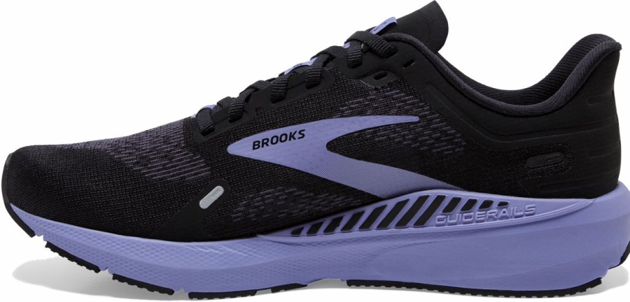 Footwear * | Brooks Women'S Launch Gts 9 (060 Black/Ebony/Purple)