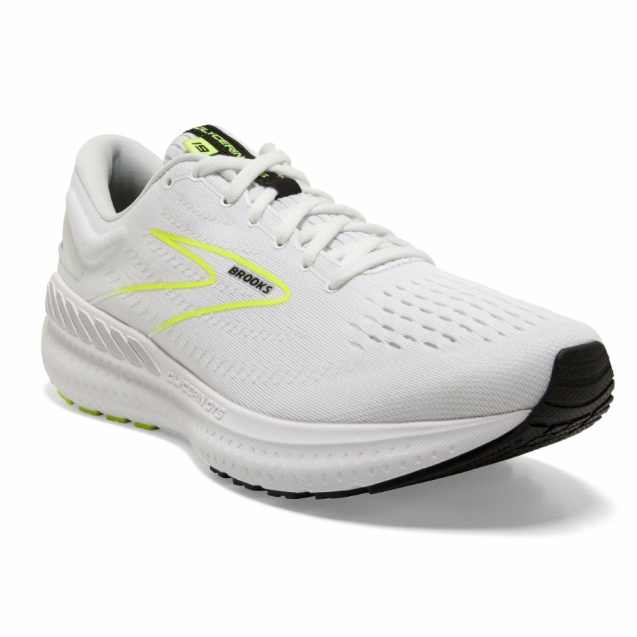 Footwear * | Brooks Men'S Glycerin Gts 19 (170 White/Nightlife/Black)