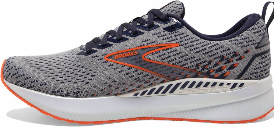 Footwear * | Brooks Men'S Levitate 5 Gts (034 Grey/Peacoat/Flame)