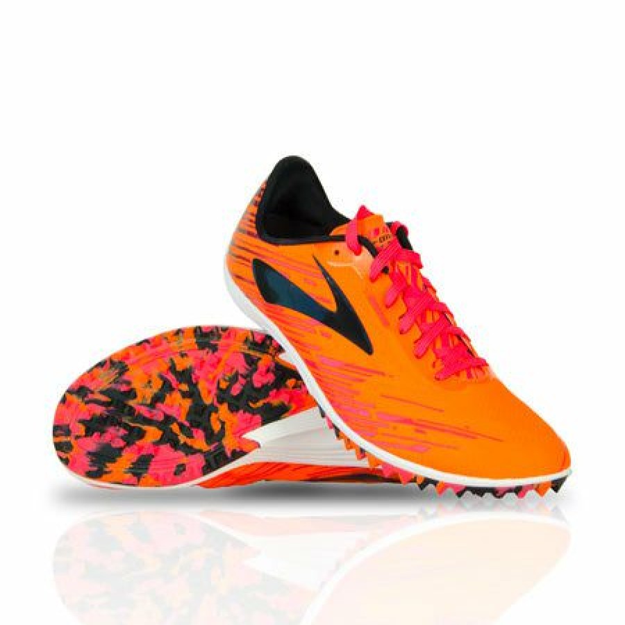 Footwear * | Brooks Men'S Mach 18 (861 Orange/Pink/Black)