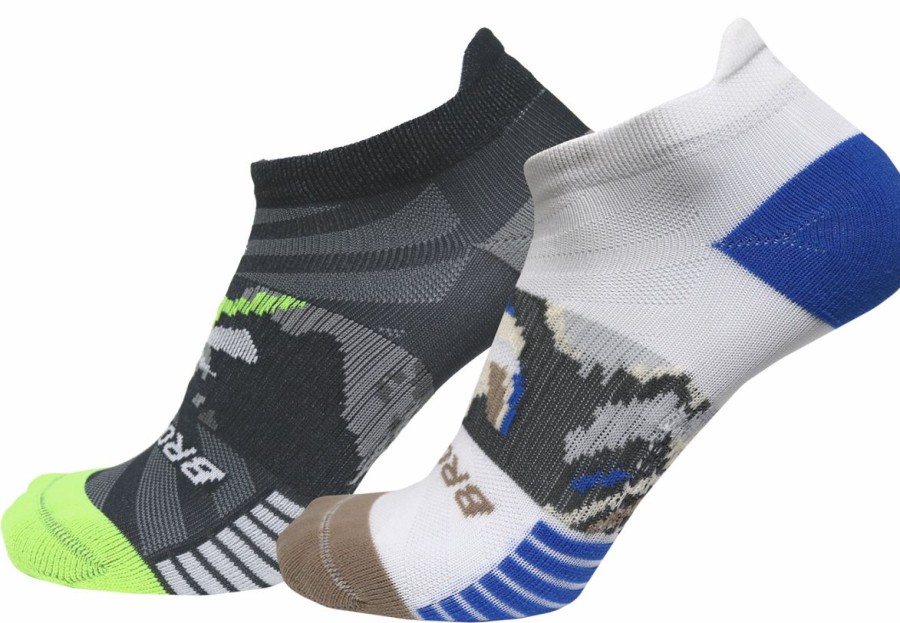 Socks * | Brooks Ghost Lite No Show Sock 2-Pack (131 Summit Swirls 23)