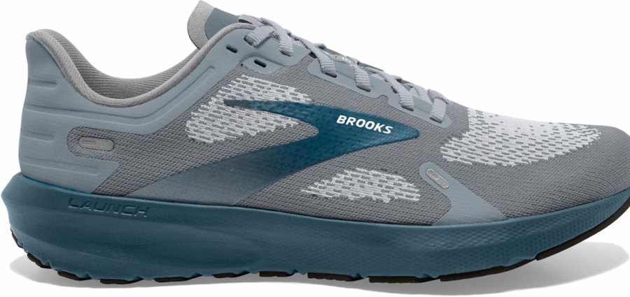 Footwear * | Brooks Men'S Launch 9 (063 Grey/Midnight/White)