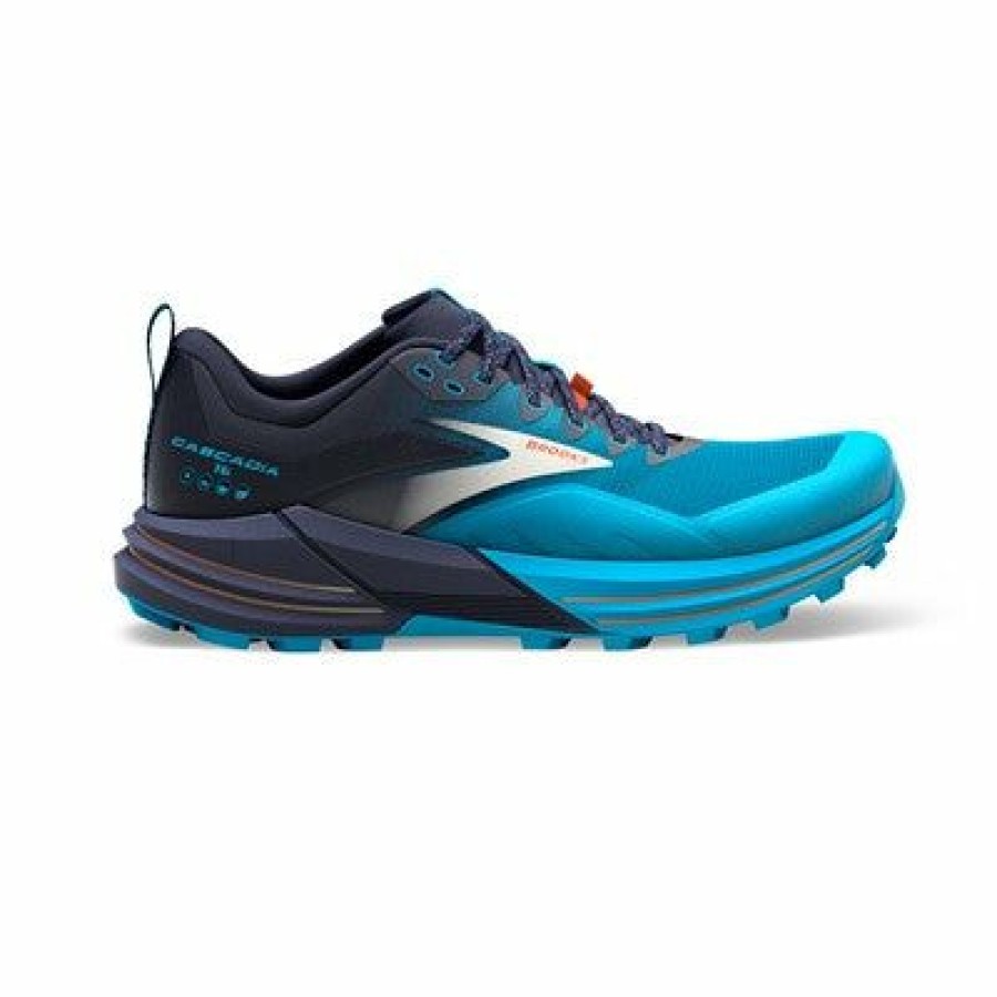 Footwear * | Brooks Men'S Cascadia 16 (490- Peacoat/Atomic Blue/Rooibos)