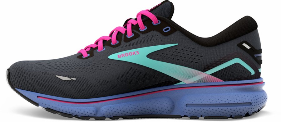 Footwear * | Brooks Women'S Ghost 15 (079 Black/Blue/Aruba)