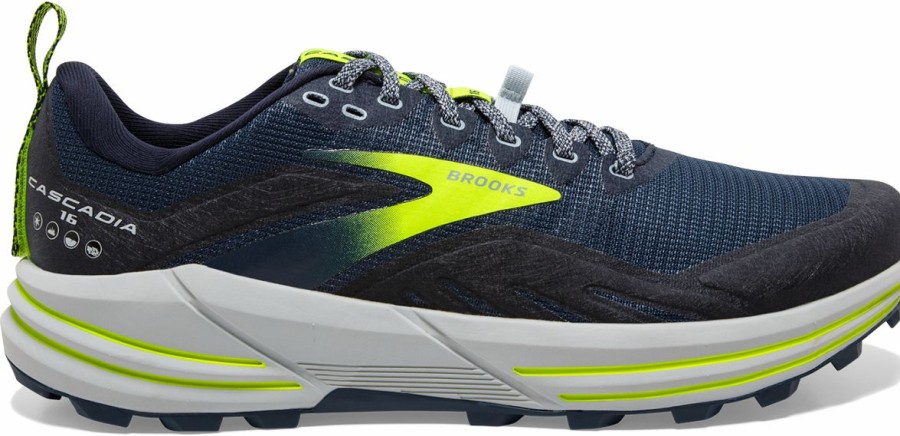 Footwear * | Brooks Men'S Cascadia 16 (411 Titan/Peacoat/Nightlife)