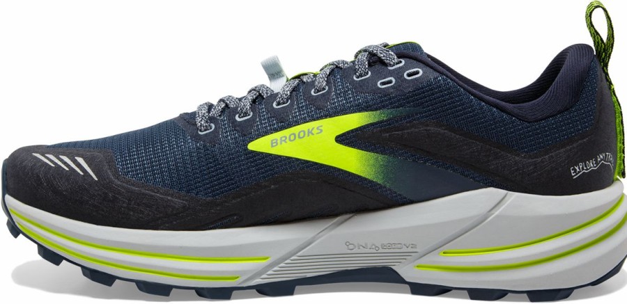 Footwear * | Brooks Men'S Cascadia 16 (411 Titan/Peacoat/Nightlife)