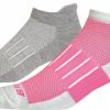 Socks * | Brooks Ghost Midweight 2-Pack (073 Oxford/Fluoro Pink)