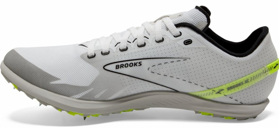 Footwear * | Brooks Draft Xc Unisex Spike (129 White/Black/Nightlife)