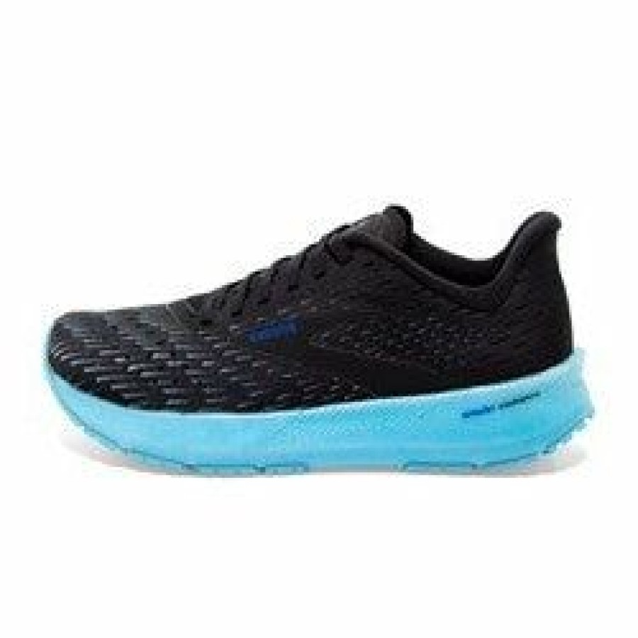 Footwear * | Brooks Men'S Hyperion Tempo (082 Black/Iced Aqua/Blue)