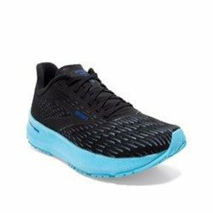 Footwear * | Brooks Men'S Hyperion Tempo (082 Black/Iced Aqua/Blue)