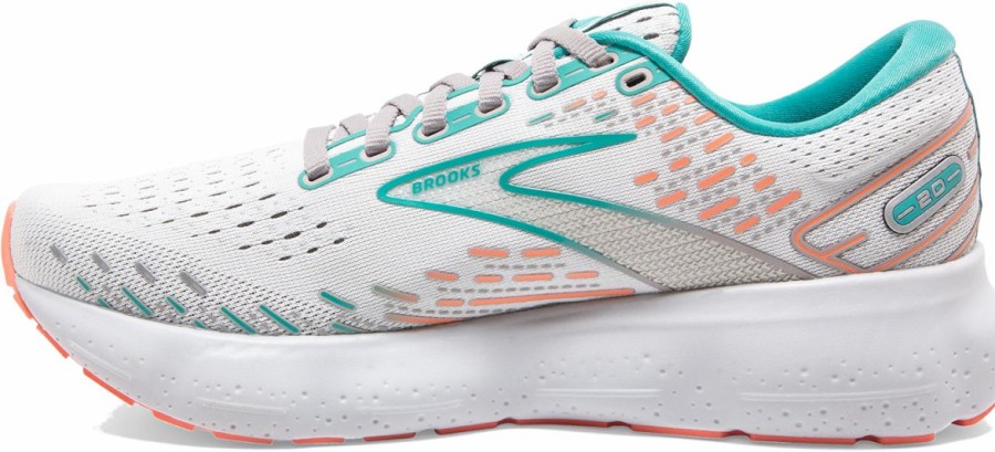 Footwear * | Brooks Women'S Glycerin 20 (061 Oyster/Latigo Bay/Coral)