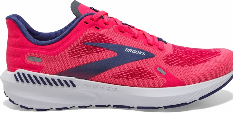 Footwear * | Brooks Women'S Launch Gts 9 (604 Pink/Fuchsia/Cobalt)