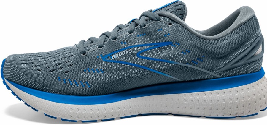 Footwear * | Brooks Men'S Glycerin 19 (095 Quarry/Grey/Dark Blue)