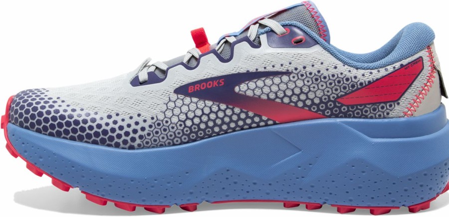 Footwear * | Brooks Women'S Caldera 6 (093 Oyster/Blissful Blue/Pink)