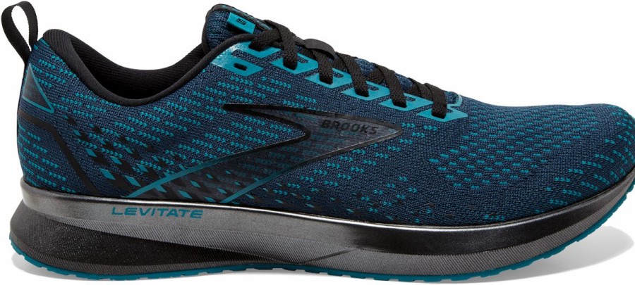 Footwear * | Brooks Men'S Levitate 5 (412 Titan/Crystal Teal/Black)