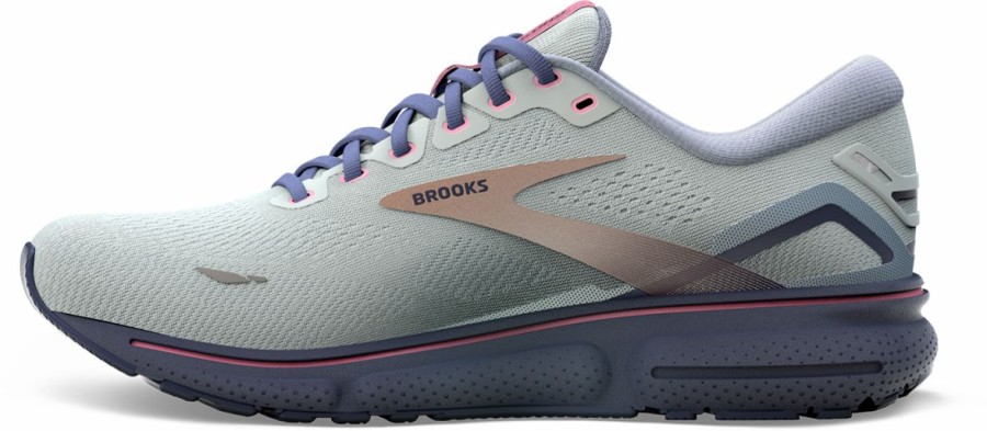 Footwear * | Brooks Women'S Ghost 15 (492 Spa Blue/Neo Pink/ Copper)