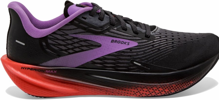 Footwear * | Brooks Women'S Hyperion Max (089 Black/Fiesta/Bellflower)