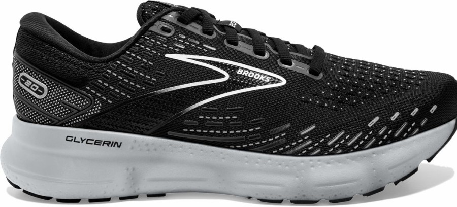 Footwear * | Brooks Women'S Glycerin 20 (059 Black/White/Alloy)