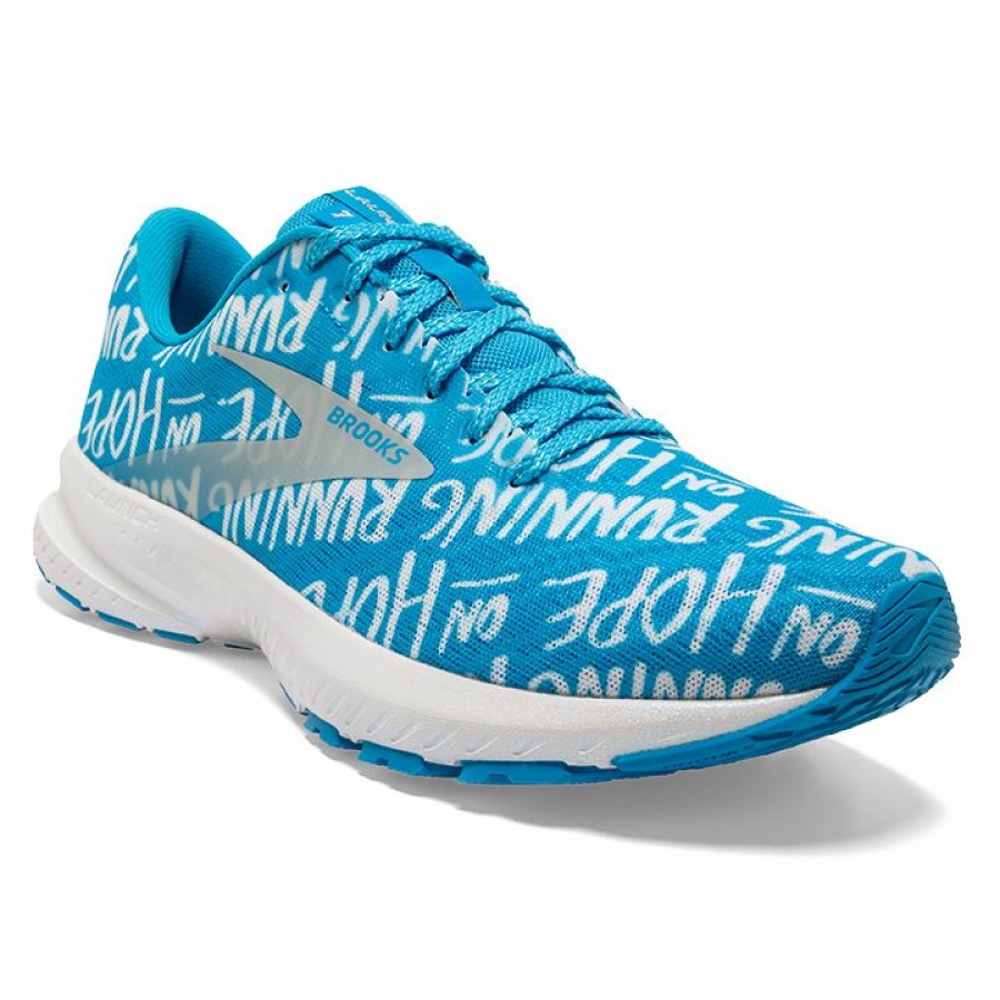 Footwear * | Brooks Women'S Launch 7 "Brave Like Gabe" (406 Blue/White)