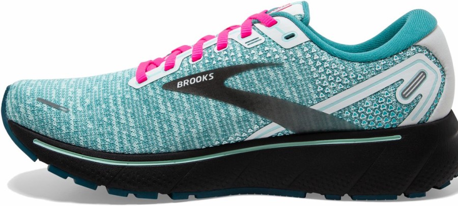 Footwear * | Brooks Women'S Ghost 14 (141 White/Black/Blue Light)