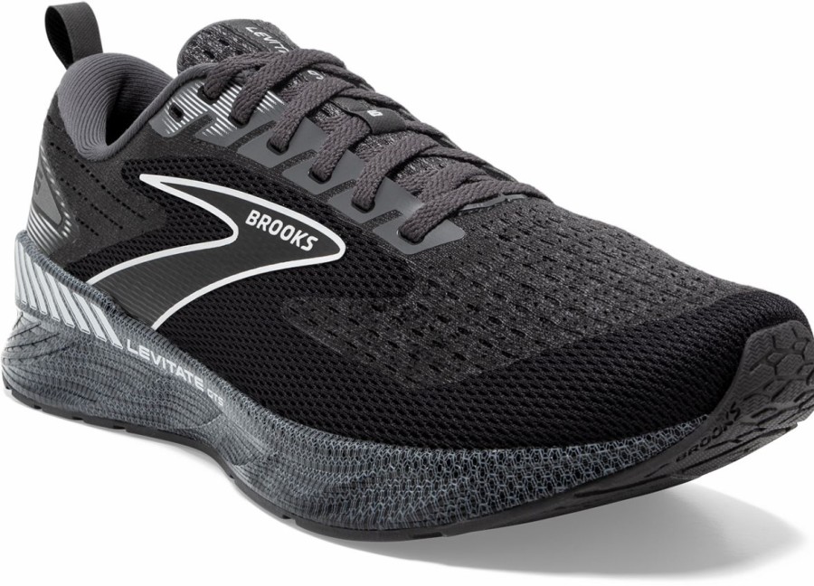 Footwear * | Brooks Men'S Levitate Gts 6 (088 Blackened Pearl/Ebony/White)