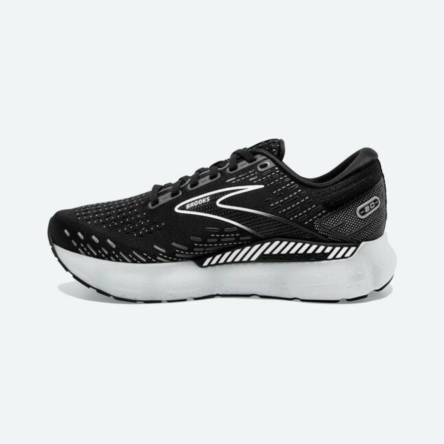 Footwear * | Brooks Women'S Glycerin Gts 20 Wide (059 Black/White/Alloy)